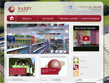 Tablet Screenshot of barrygroup.ie